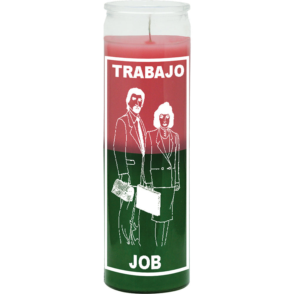 7 day Pink/Green Job Candle