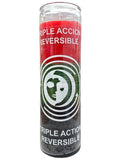 7 day 3 Color Triple Action Reversible-Red/Green/Black Candle