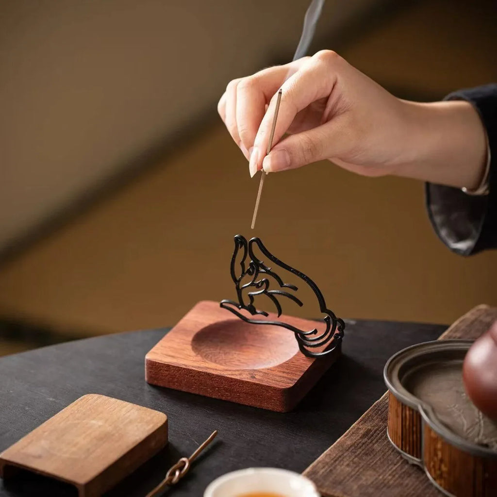 Buddha Hand Incense Stick Holder Creative Art Incense Burner Zen Ornament Agarwood Incense for Living Room Office Home Meditatio
