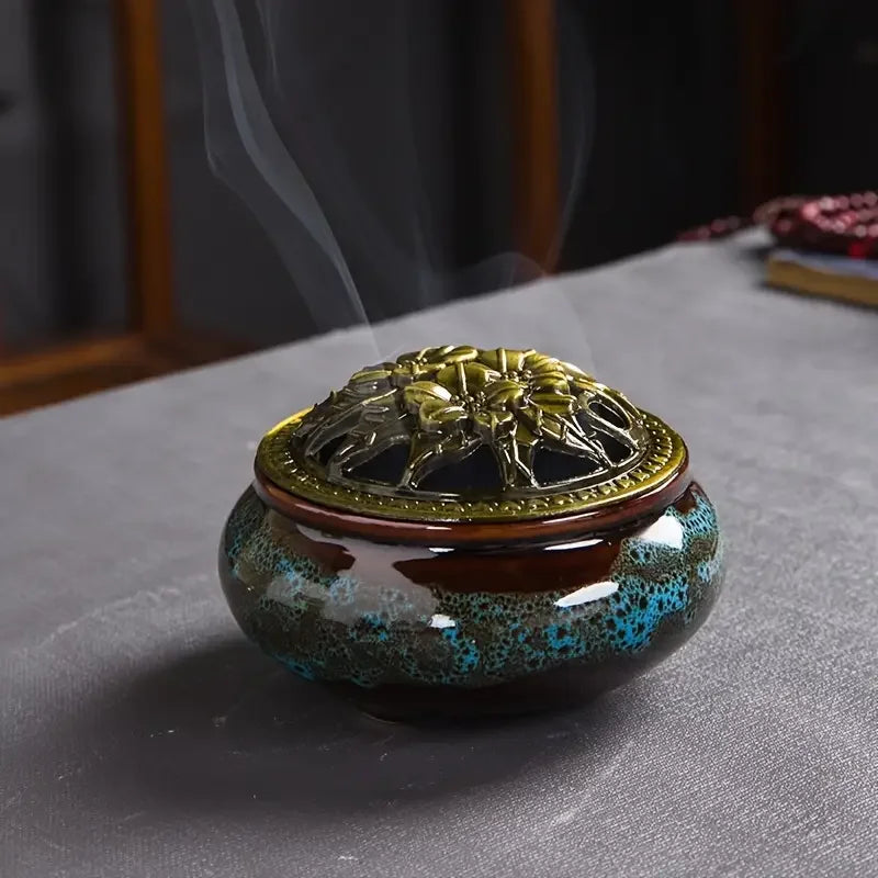 Creative Home Spiral Aromatherapy Cigarette Holder, Used as a Decorative Cool Wood Burner for Indoor Incense Holders
