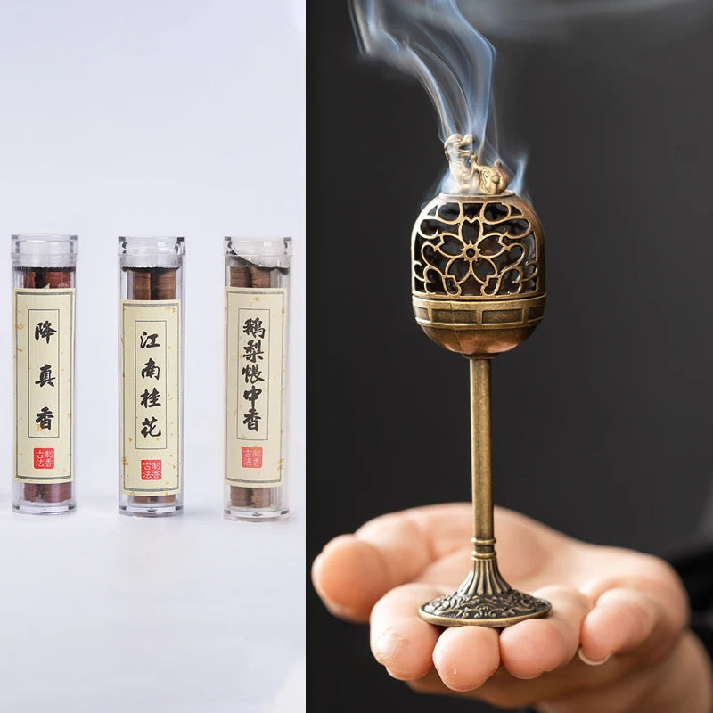 Incense Holder Incense Burners Road Small Incense Burner Indoor High-foot Stove Burner Incense Decoration for Home porta incenso