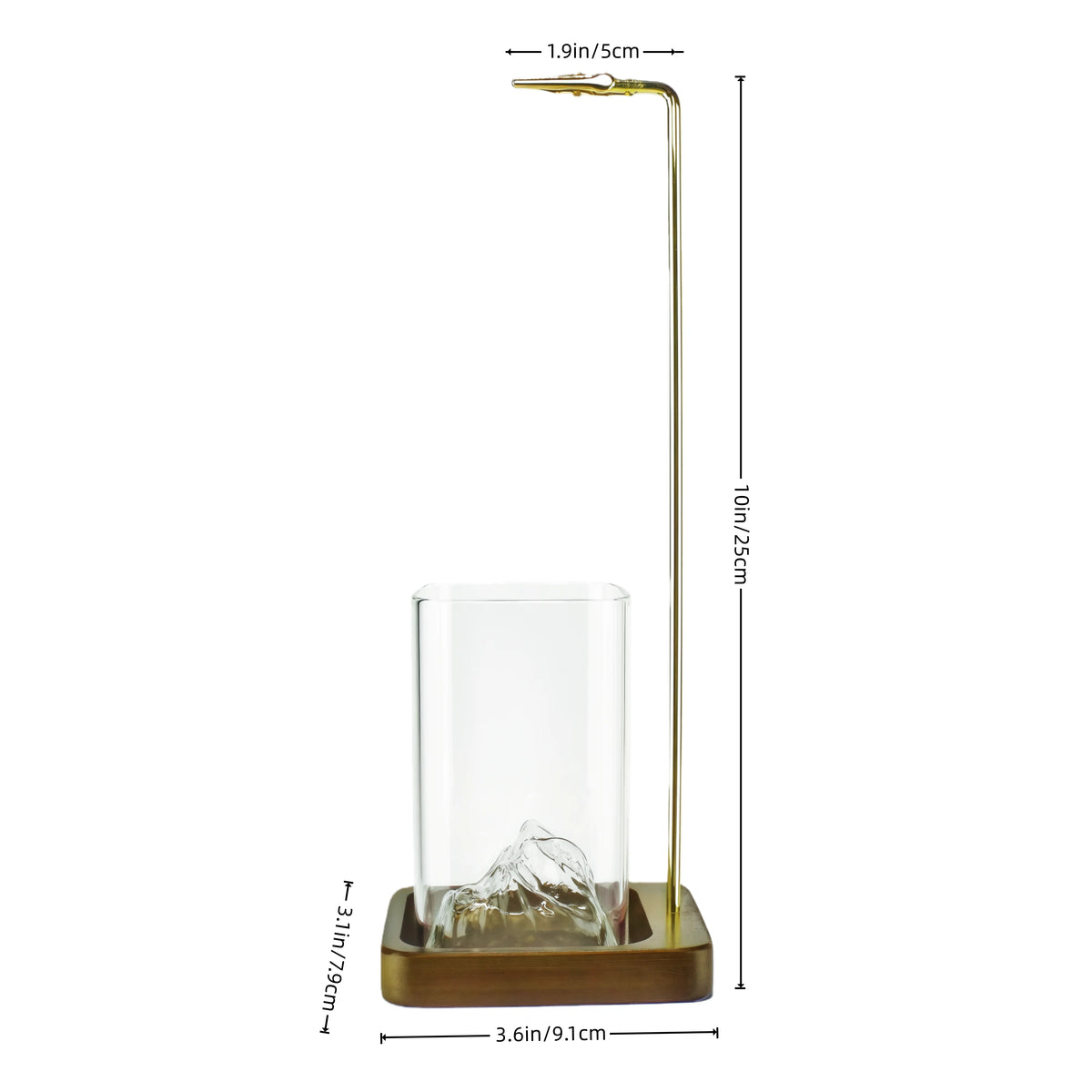 Incense Holder,Incense Holder for Sticks,Removable Glass Ash Catcher, Mess-Free Incense Burner,Meditation,Yoga,Spa