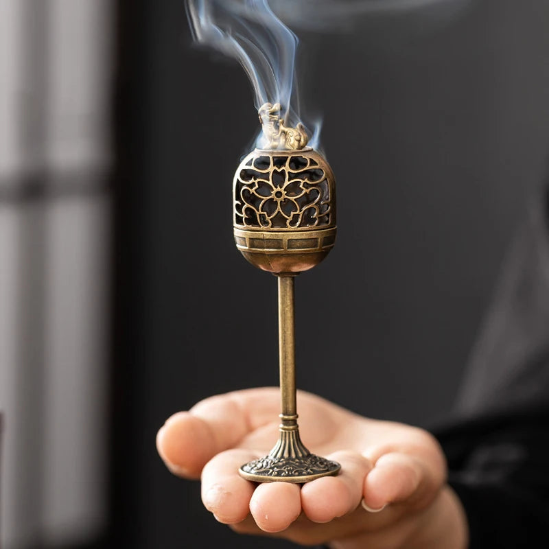 Incense Holder Incense Burners Road Small Incense Burner Indoor High-foot Stove Burner Incense Decoration for Home porta incenso