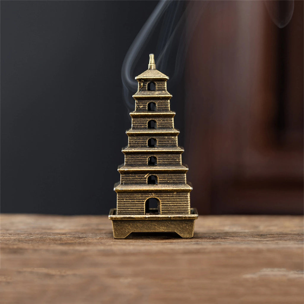 1 Piece Incense Burner Indoor Aromatherapy Home Ornament Vertical Incense Burner Small Xiangyun Alloy Incense Holder