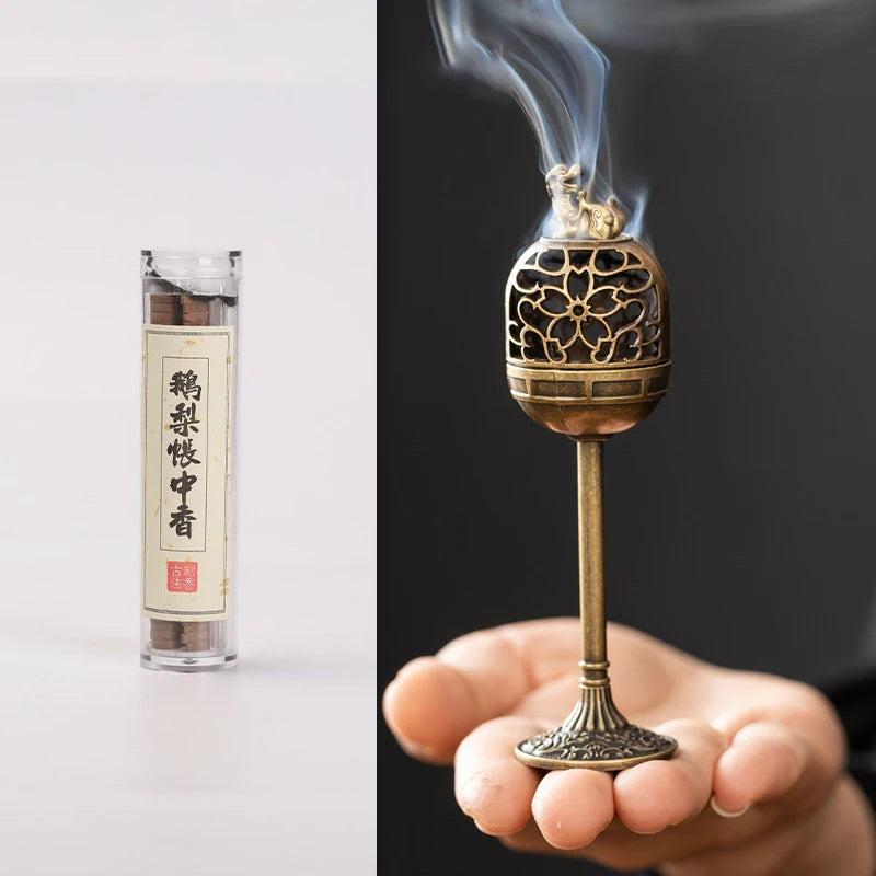 Incense Holder Incense Burners Road Small Incense Burner Indoor High-foot Stove Burner Incense Decoration for Home porta incenso