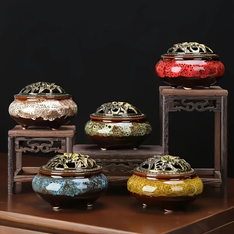 Creative Home Spiral Aromatherapy Cigarette Holder, Used as a Decorative Cool Wood Burner for Indoor Incense Holders