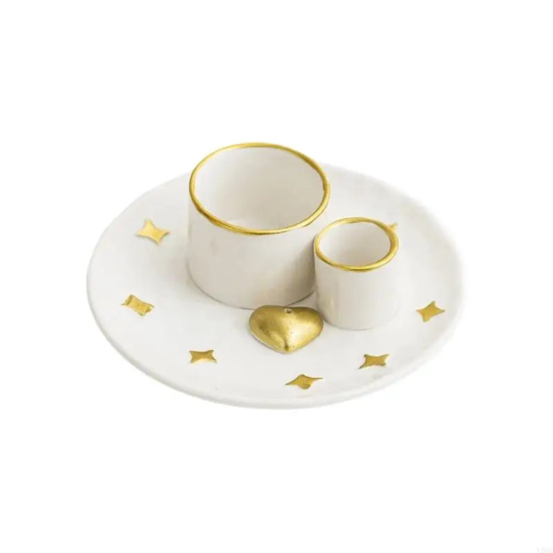 4 in1 Incenses Holder,Sages Burners Holder,Palos Santo Holder Burners Ashes Catcher Tray Holder Meditations Decors Y5GB