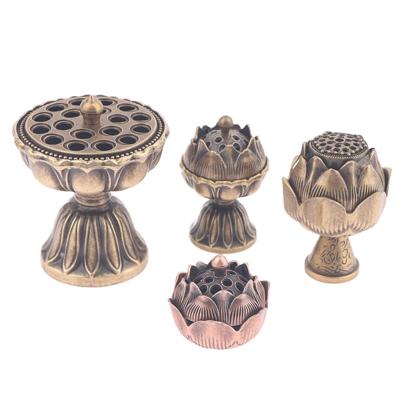 Brass Incense Burner,Metal Aromatherapy Holder,Unscented,Ideal For Yoga Meditation,Bedroom Ambiance,Home Decor