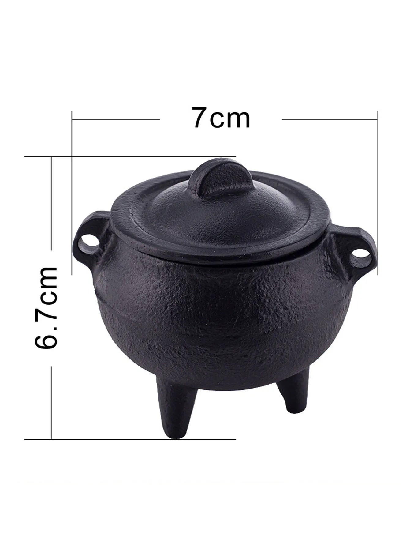 Cast Iron Incense Burner with Lid, Yoga Meditation Purification Incense Burner, Desktop Decoration Ornament, Incense Holder
