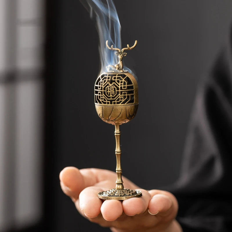 Incense Holder Incense Burners Road Small Incense Burner Indoor High-foot Stove Burner Incense Decoration for Home porta incenso