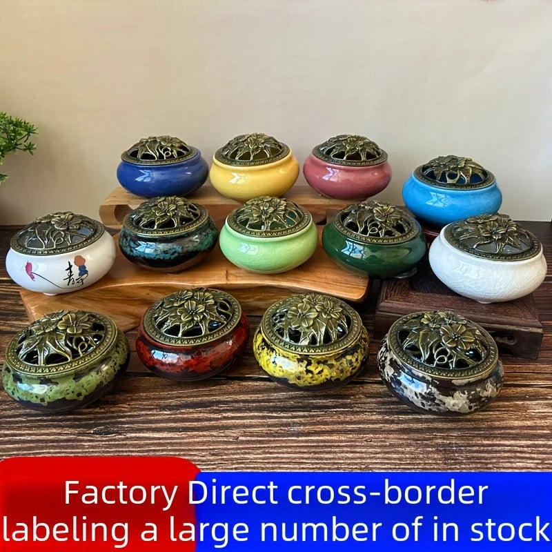 Creative Home Spiral Aromatherapy Cigarette Holder, Used as a Decorative Cool Wood Burner for Indoor Incense Holders