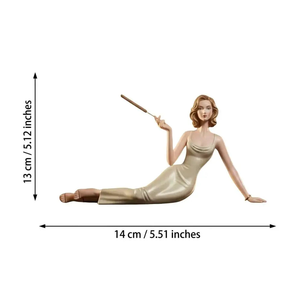 Handcrafted Incense Stick Holder Resin Creative Women Figurine Incense Burner Modern Abstract Ornament Aroma Statue Stand