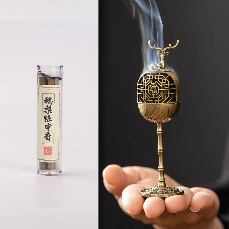 Incense Holder Incense Burners Road Small Incense Burner Indoor High-foot Stove Burner Incense Decoration for Home porta incenso