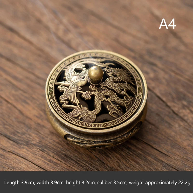Brass Incense Burner,Metal Aromatherapy Holder,Unscented,Ideal For Yoga Meditation,Bedroom Ambiance,Home Decor