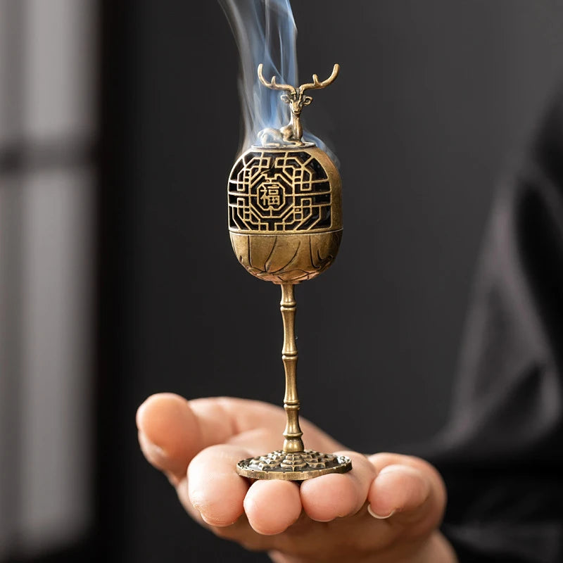 Incense Holder Incense Burners Road Small Incense Burner Indoor High-foot Stove Burner Incense Decoration for Home porta incenso