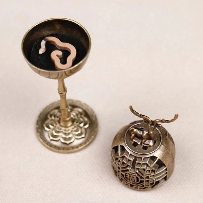 Incense Holder Incense Burners Road Small Incense Burner Indoor High-foot Stove Burner Incense Decoration for Home porta incenso