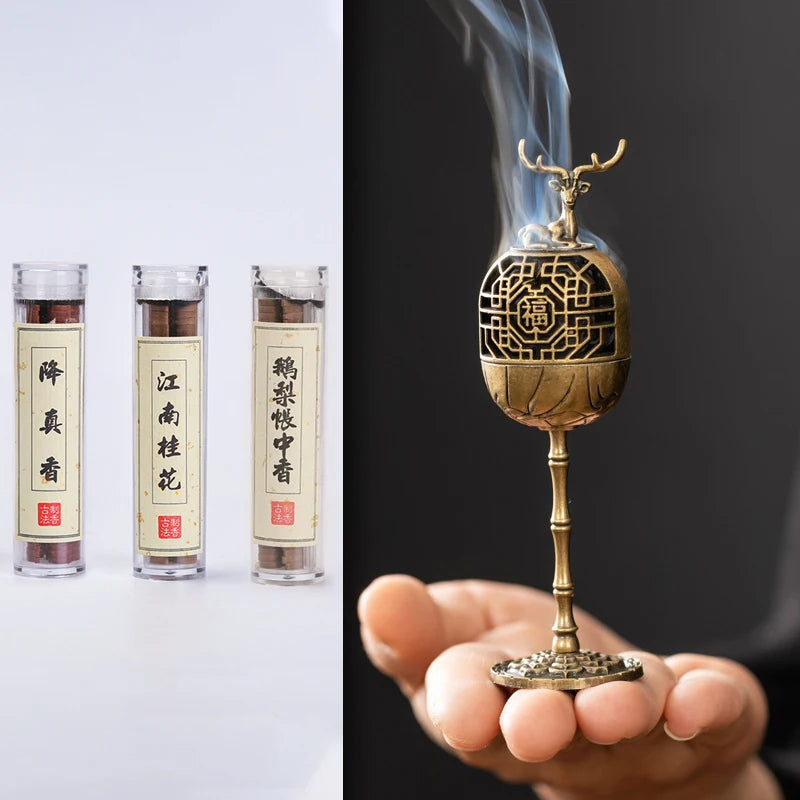 Incense Holder Incense Burners Road Small Incense Burner Indoor High-foot Stove Burner Incense Decoration for Home porta incenso