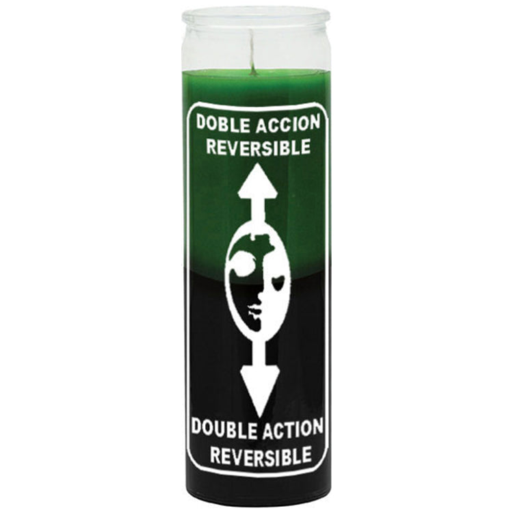 7 day Reversible Green/Black Candle